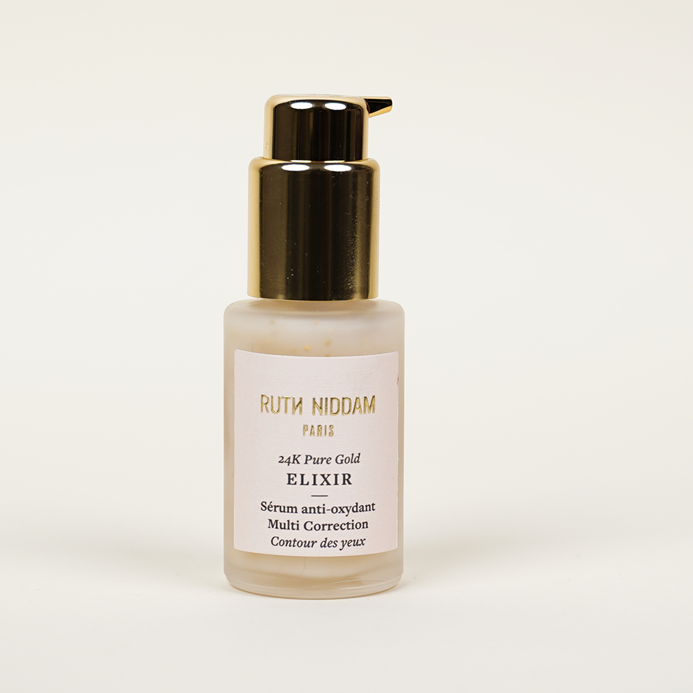 Fond clair avec le produit "ELIXIR".